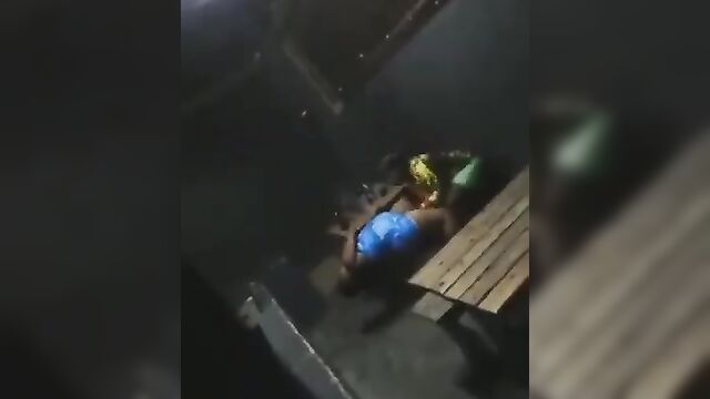 Couple Fucking In A Public Restaurant At Night - 3 image