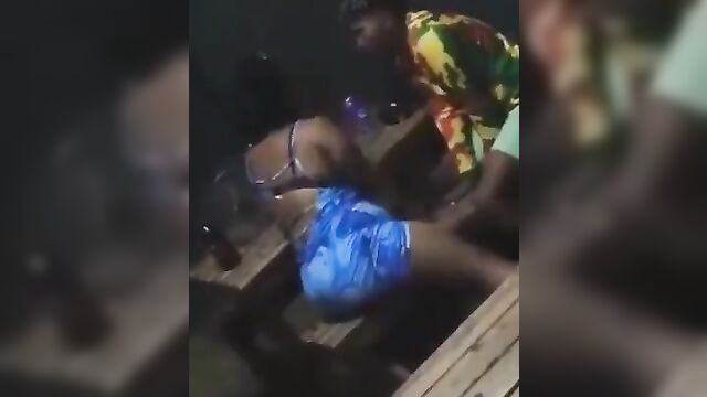 Couple Fucking In A Public Restaurant At Night