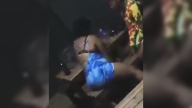 Couple Fucking In A Public Restaurant At Night - 5 image