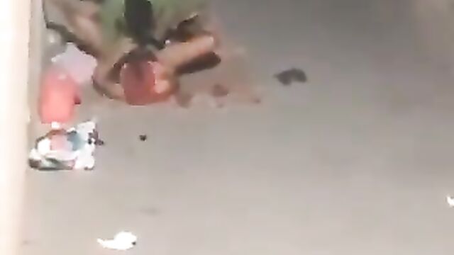 Horny men having sex with prostitutes in a shoddy place - 3 image