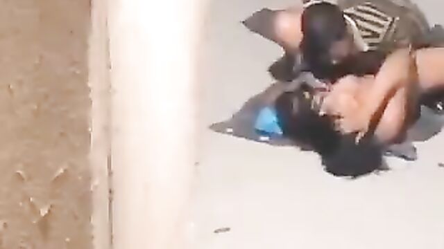 Horny men having sex with prostitutes in a shoddy place - 5 image