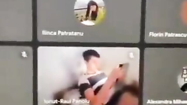 Caught masturbating while in online class