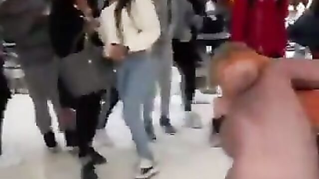 Boobs Fly During Mall Fight - 3 image