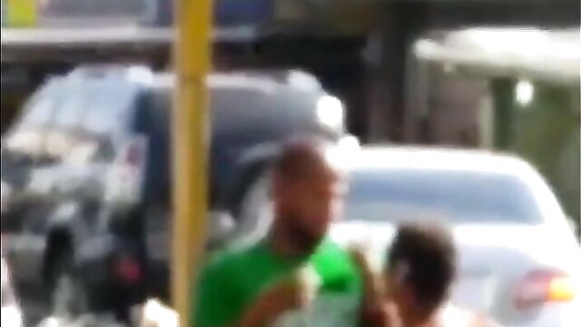 Drunk couple strip naked & do it in broad daylight