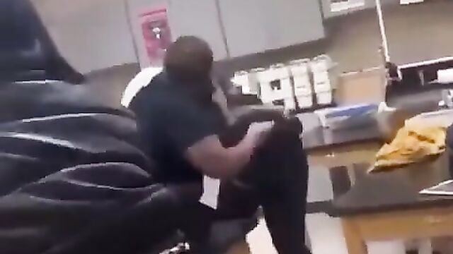 Ass exposed as 2 big girls fight in public