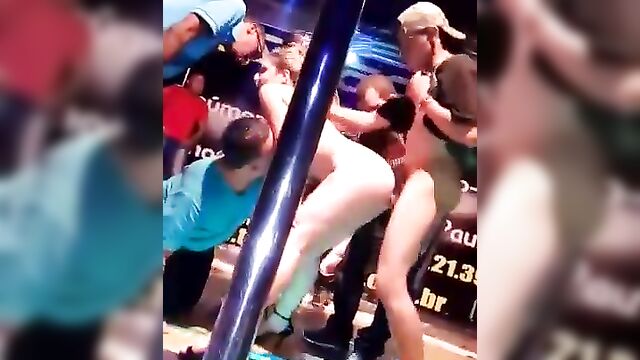 Crazy public sex orgy at a wild club party - 1 image