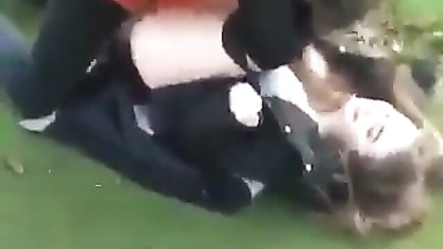 British student getting bonked outside school - 3 image