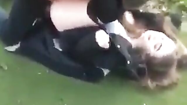 British student getting bonked outside school - 4 image