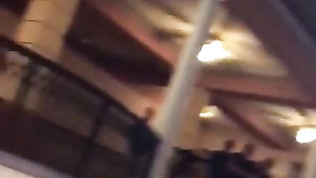 2 girls fighting and showing ass in public - 5 image