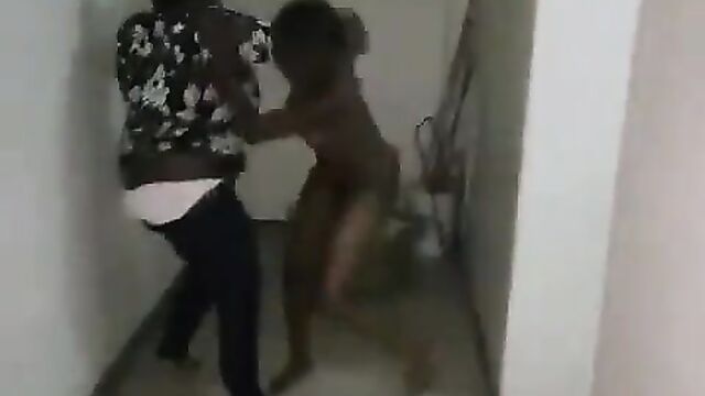 Wife fights NAKED sidechick after she caught her cheating with her husband - 1 image