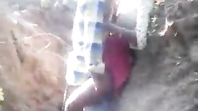 Horny couple caught having sex in public in a valley - 5 image