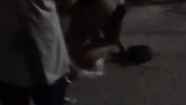 Ass out as 2 chicks get caught fighting in public