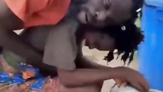 Man caught squeezing his woman’s breasts in public