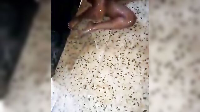 Whore stripped naked, beaten and flogged on her pussy for having unholy sex - 4 image
