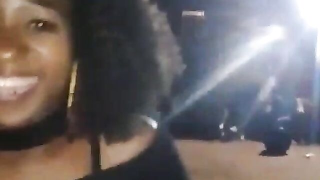 Girl dancing with pussy showing at a South African nightclub - 3 image