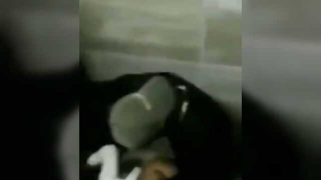 Horny couple having sex in hotel toilet after drinking - 5 image