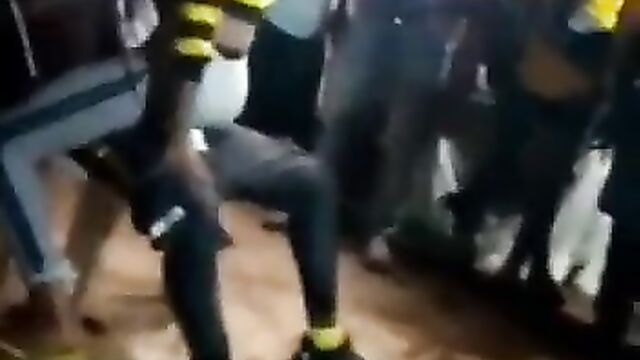 Ashawo giving blow job at wild party