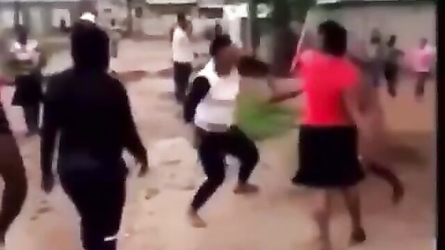 Lady Stripped Naked And Beaten In Public For Sleeping With Married Man - 3 image