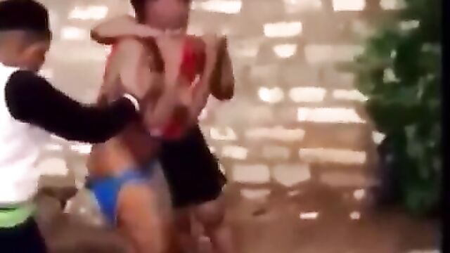 Lady Stripped Naked And Beaten In Public For Sleeping With Married Man - 4 image