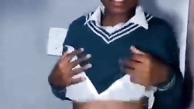 Student Flashing Her Breasts For Her Teacher After School