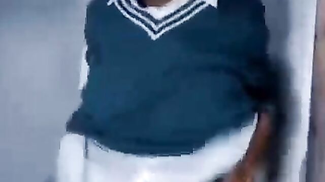 Student Flashing Her Breasts For Her Teacher After School - 5 image