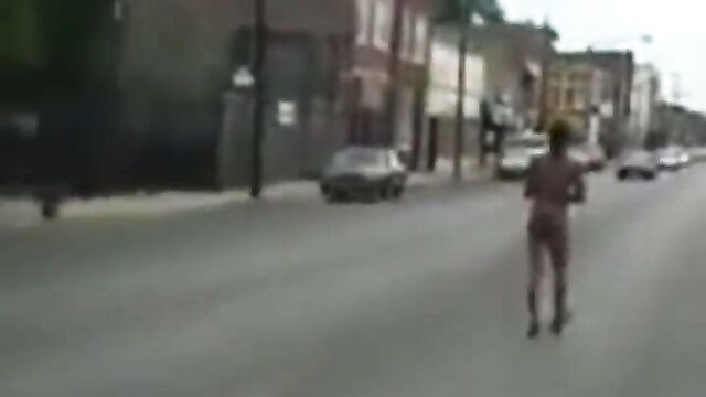 Man caught walking naked on busy road - 1 image