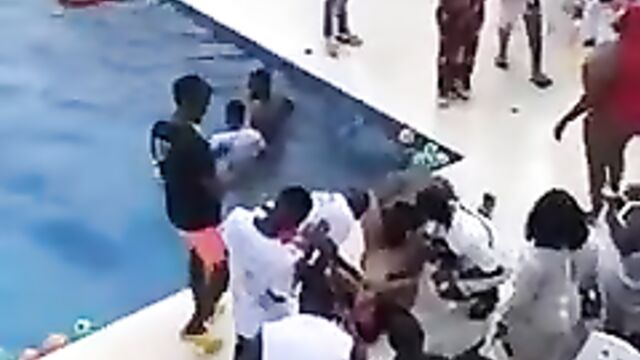 Lagos Pool Sex Party With Naked Strippers Sucking Boobs And Pussy - 1 image