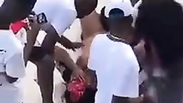 Lagos Pool Sex Party With Naked Strippers Sucking Boobs And Pussy - 5 image