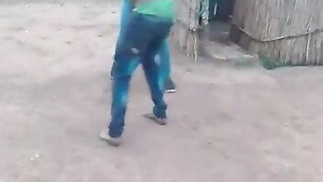 Boobs out as old man strips chick while fighting in public - 3 image