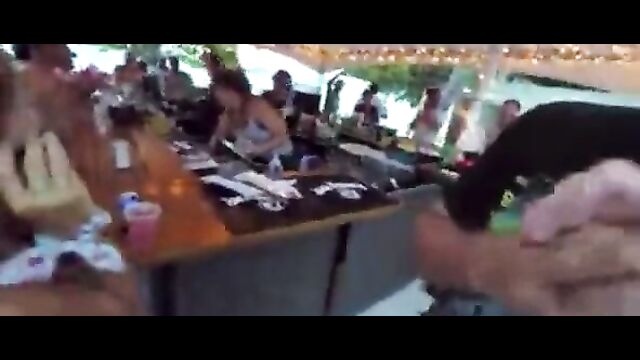 Lady allows man to suck her breast in public - 3 image