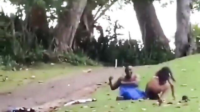 Naked South African couple caught having sex in the bush and running away – Part 2 - 3 image