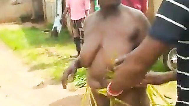 Widow stripped naked for picking snails in Enugu, Nigeria