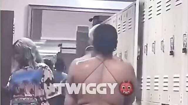 Boobs Out! 2 strippers with big boobs caught fighting naked in public - 1 image