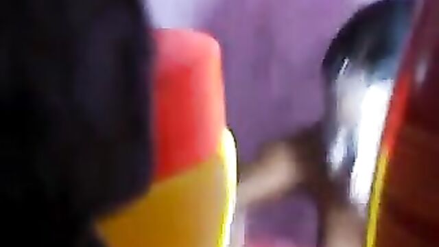 Dude gets caught while filming naked woman bathing