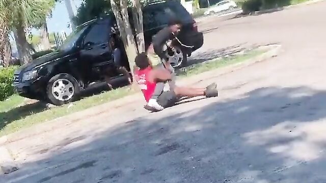 LMFAO! Man’s opponent bites his ass while fighting - 1 image