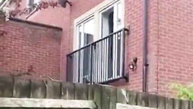 LOL! Half naked boyfriend tries to escape through the window after angry husband caught him cheating with his wife! - 3 image