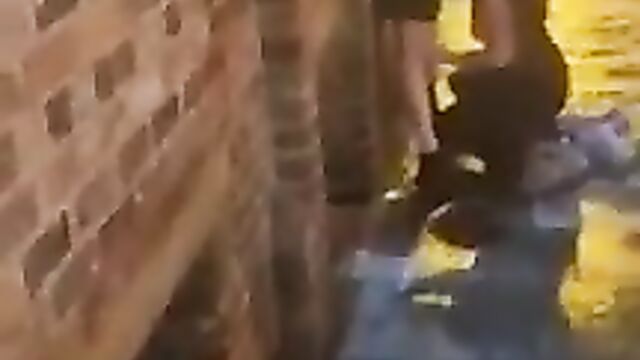 Chick caught giving head and flashing her boobs in public - 3 image