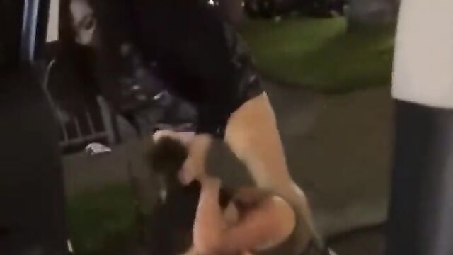 Lady beaten and pussy exposed in public for allegedly stealing a dog - 4 image