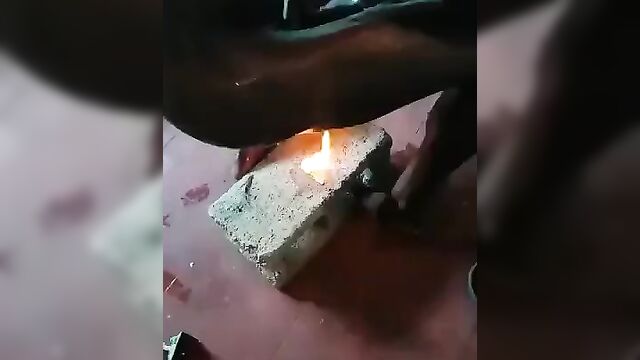 Naked Black Man Using Fire for Sex with Whore - 4 image