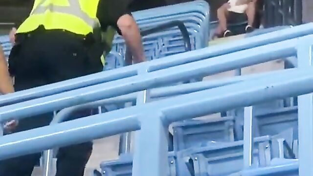 Police arrest couple caught having sex in public during a game - 4 image