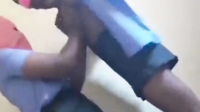 Schoolgirls playing with each other’s breasts during class