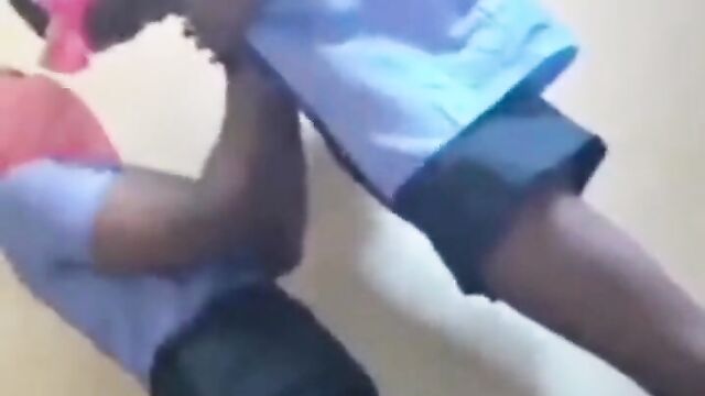 Schoolgirls playing with each other’s breasts during class - 3 image