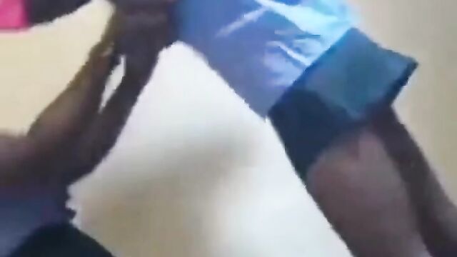 Schoolgirls playing with each other’s breasts during class - 4 image