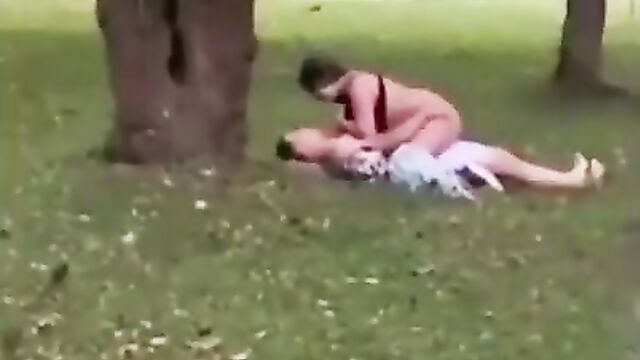 Busted for having sex in public! - 1 image