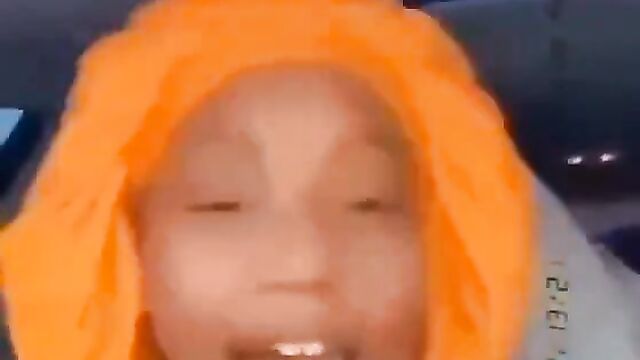 Chick Singing On A Car Steering While Her Girlfriend Is Getting Fucked In The Back Seat - 3 image