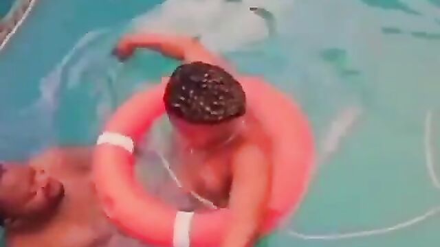 Boobs Out As Nigerian Couple Get Caught Swimming Naked In A Pool In Public - 5 image