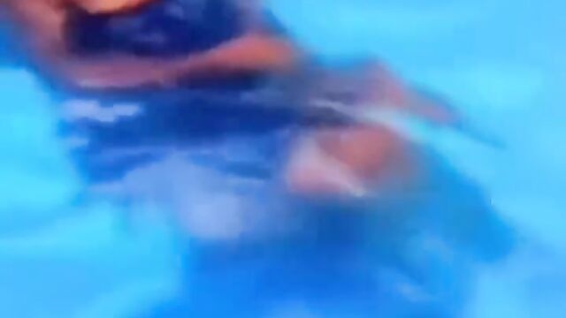 Another Horny Nigerian Couple Caught Having Hot Sex In The Pool - 2 image