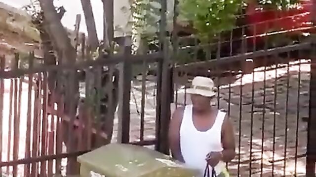 Kenyan Ladies Record Crazy Man With Big Dick Masturbating In Public Till He Cums - 1 image