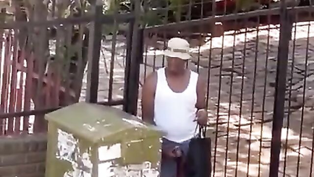 Kenyan Ladies Record Crazy Man With Big Dick Masturbating In Public Till He Cums - 3 image