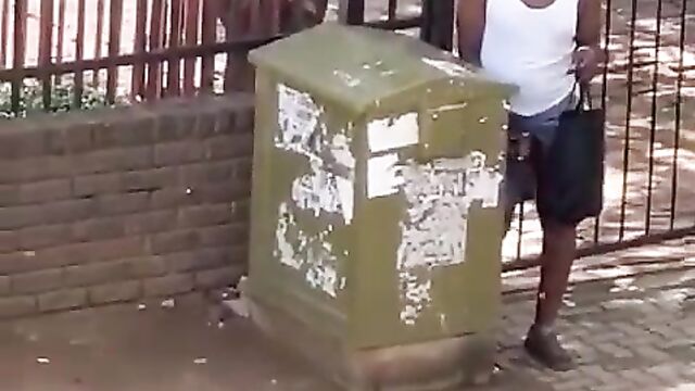 Kenyan Ladies Record Crazy Man With Big Dick Masturbating In Public Till He Cums - 5 image